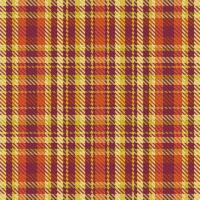 Tartan plaid pattern with texture and warm color. vector