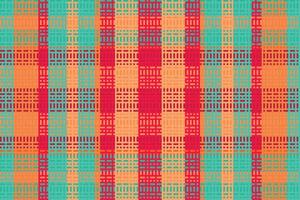 Tartan plaid pattern with texture and warm color. vector