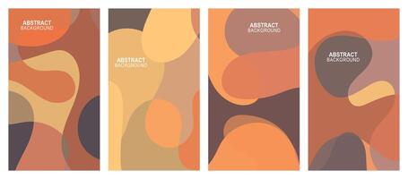 Abstract wavy set background. vector