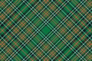Tartan plaid pattern with texture and warm color. vector