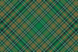 Tartan plaid pattern with texture and warm color. vector