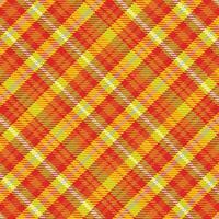 Tartan plaid pattern with texture and warm color. vector