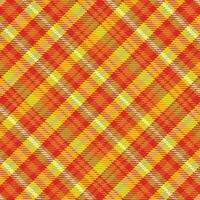 Tartan plaid pattern with texture and warm color. vector