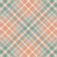 Tartan plaid pattern with texture and warm color. vector