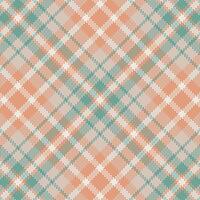 Tartan plaid pattern with texture and warm color. vector