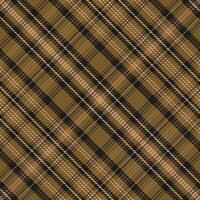Tartan plaid pattern with texture and warm color. vector