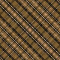 Tartan plaid pattern with texture and warm color. vector