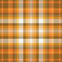 Tartan plaid pattern with texture and warm color. vector