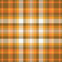 Tartan plaid pattern with texture and warm color. vector