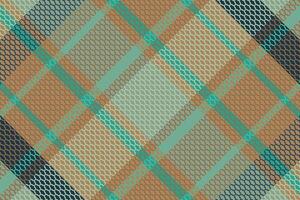 Tartan plaid pattern with texture and warm color. vector