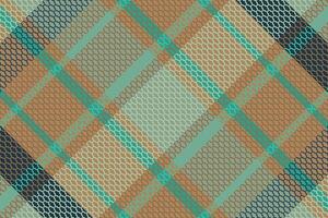 Tartan plaid pattern with texture and warm color. vector