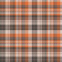 Tartan plaid pattern with texture and warm color. vector