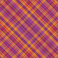 Tartan plaid pattern with texture and warm color. vector