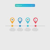 infografía vector, grafico. presentación. negocio conceptos, partes, pasos, procesos. visualización de infografía datos. puesta en marcha modelo. - vector