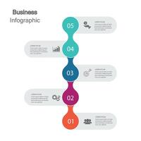 Infographic vector, graph. presentation. Business concepts, parts, steps, processes. Visualization of infographic data. Startup template. - Vector