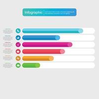 infografía vector, grafico. presentación. negocio conceptos, partes, pasos, procesos. visualización de infografía datos. puesta en marcha modelo. - vector