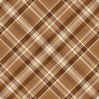 Tartan plaid pattern with texture and warm color. vector