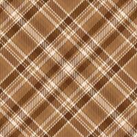 Tartan plaid pattern with texture and warm color. vector