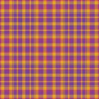 Tartan plaid pattern with texture and warm color. vector