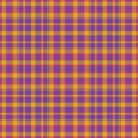 Tartan plaid pattern with texture and warm color. vector