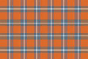 Tartan plaid pattern with texture and warm color. vector