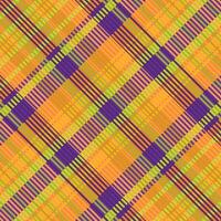 Tartan plaid pattern with texture and warm color. vector