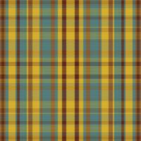 Tartan plaid pattern with texture and warm color. vector