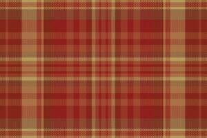 Tartan plaid pattern with texture and warm color. vector