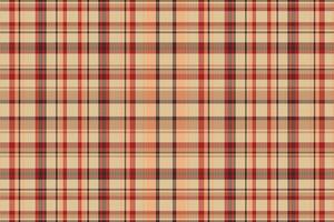 Tartan plaid pattern with texture and warm color. vector