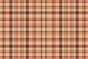 Tartan plaid pattern with texture and warm color. vector