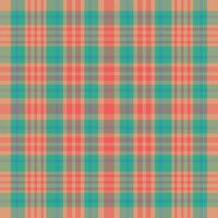 Tartan plaid pattern with texture and warm color. vector