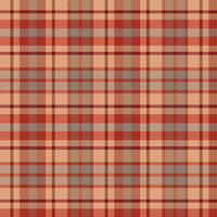 Tartan plaid pattern with texture and warm color. vector