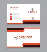 Modern and simple business card design vector