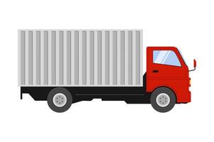 Delivery van isolated on a white background. Delivery truck. Vector illustration.