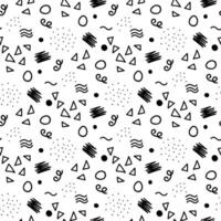 doodle seamless pattern vector