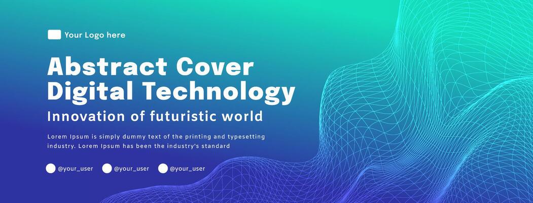 Digital technology poster cover speed connect blue green background, cyber information, abstract communication, innovation future tech data, internet network connection, Ai big data blend illustration