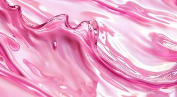 ai generado líquido rosado resumen petróleo pintura en lienzo, acrílico textura fondo, áspero Pinceladas de pintar foto