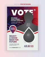 Political Flyer Templates Political Election Flyer Design vector