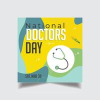 Happy International doctor's day Design Template vector