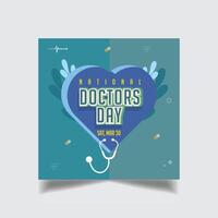 Happy International doctor's day Design Template vector