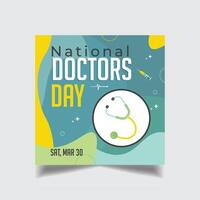 Happy International doctor's day Design Template vector