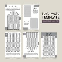 Ideal Social Media Post Templates for Clothing and Fashion Businesses vector