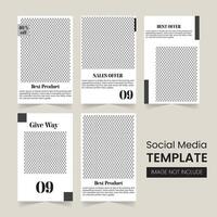 Ideal Social Media Post Templates for Clothing and Fashion Businesses vector