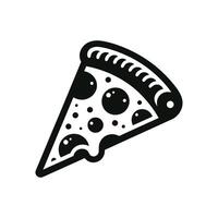 delicioso rebanada vector icono de un Pizza rebanada