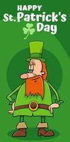 Saint Patrick Day design with Leprechaun vector