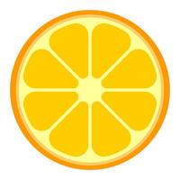 Vector illustration of an orange slice.