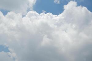 blue sky with cloud. natural background with copy space. photo