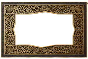 AI generated Islamic Border Frame Png Transparent Background