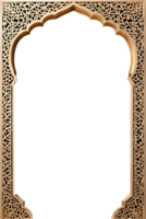 ai genererad islamic gräns ram png transparent bakgrund