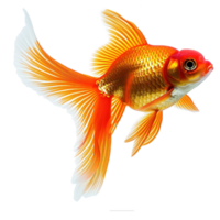 AI generated Goldfish isolated on transparent background png